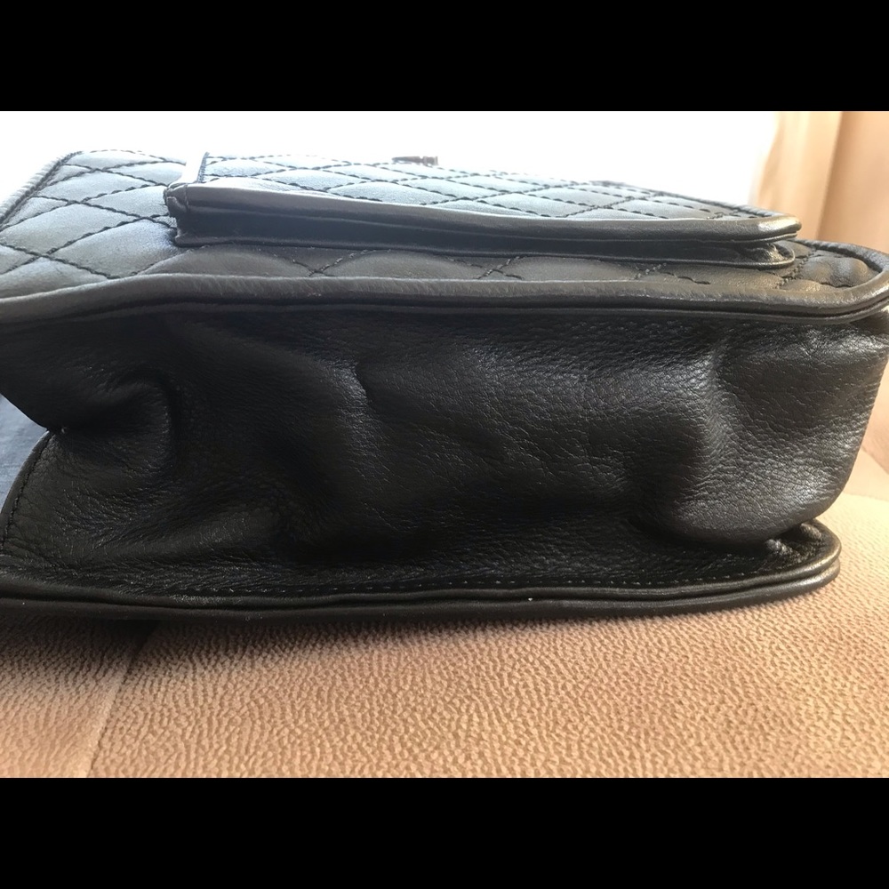 💎SALE🔥BCBGMAXAZRIA black leather bag - Picture 15 of 16